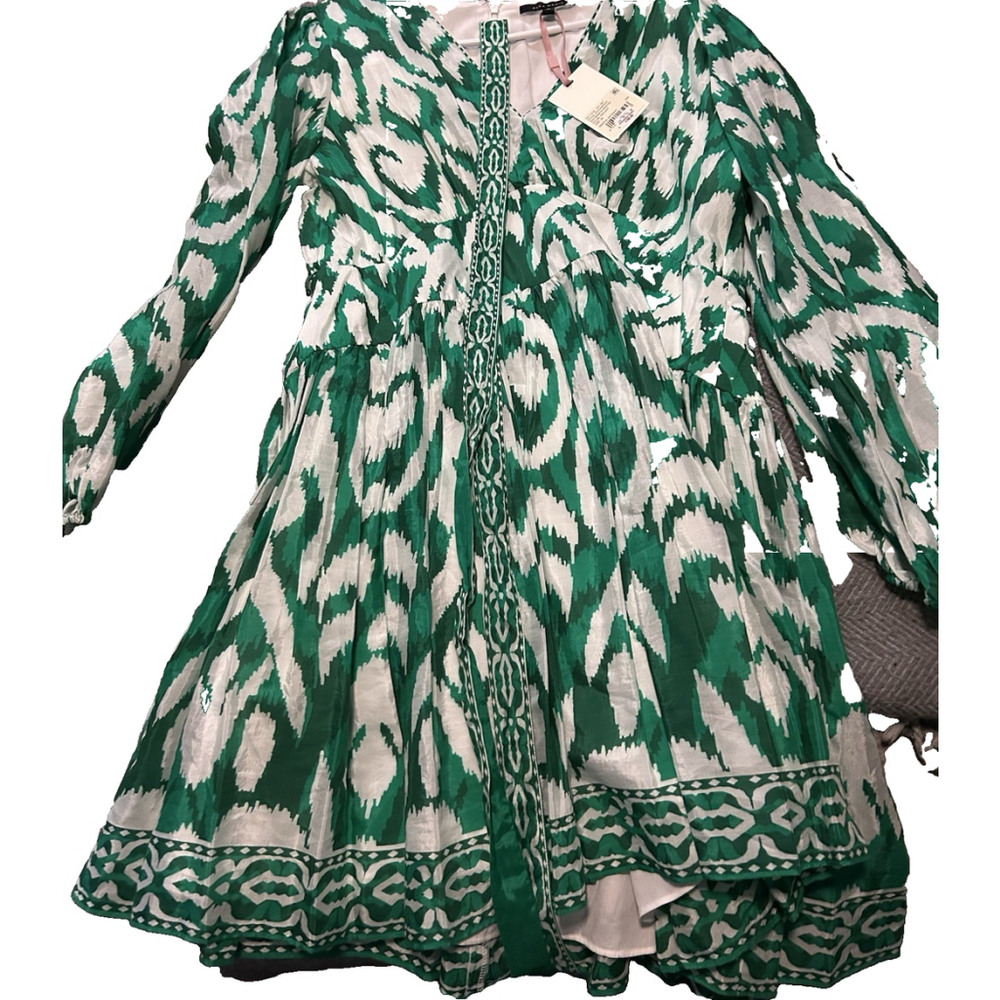 Alex Marie Green and White Mini Length Dress New with tags Size 16